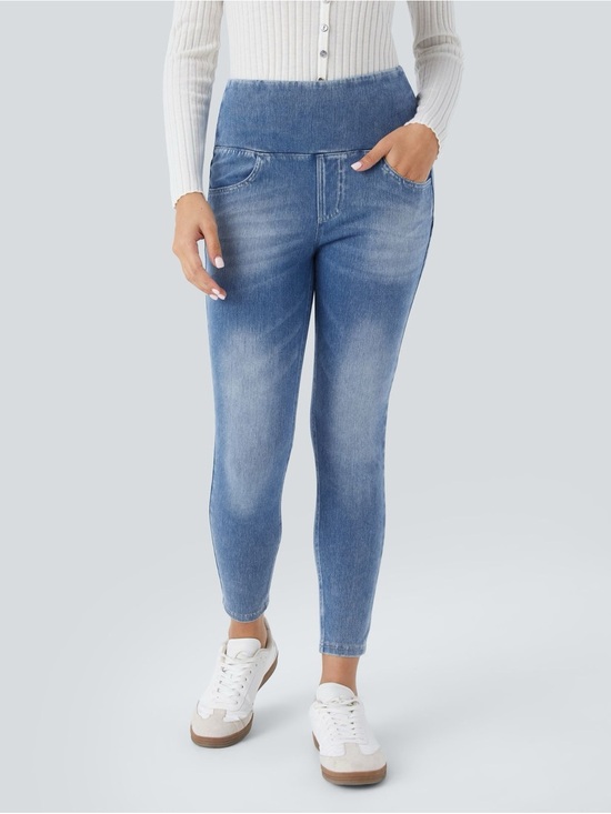 HALARA Denim - Halara High Waisted Pockets Shaping 7/8 Casual Jegging